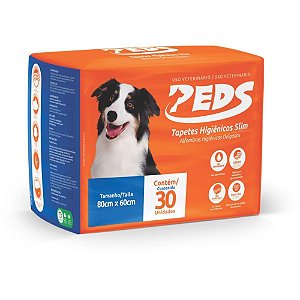 Tapete Higiênico para PET Confort 80X60CM com 30 Unidades - Absorção e Conforto
