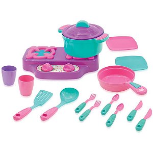 Brincando de Casinha KIT Cozinha Rosa