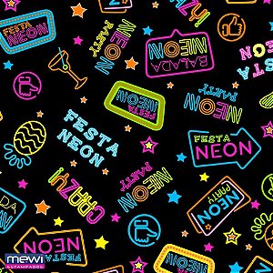 TNT Estampado 1,40M 40G Balada Neon - Bobina com 25M