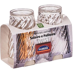 Utensílio Doméstico CONJ SALEIRO/PALITEIRO TWIST