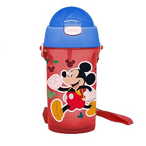 Garrafa Plástica Mickey Retrátil 500ML