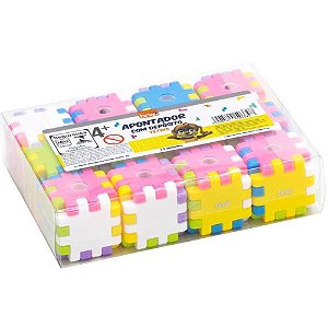 Apontador com Depósito Decorado GRIDS Display com 12 Unidades