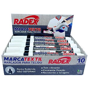 Caneta para Tecido Marcatextil Preta - Caixa com 10 Unidades