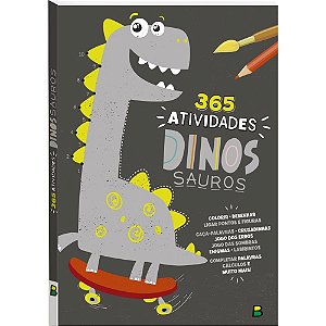 Livro Infantil para Colorir 365 Atividades Dinossauros 288 Páginas