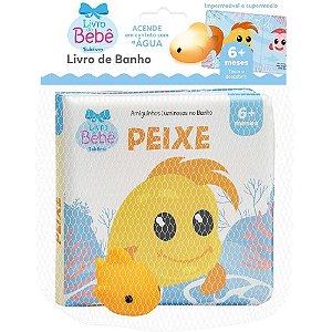 Livro para Banho Amiguinhos Luminosos Peixe