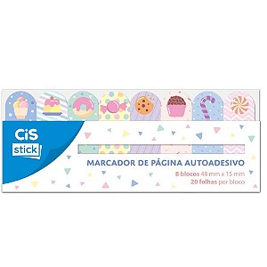 Bloco Marcador Página Adesivo CIS ST0402 8MODELOS DEC. 20FLS