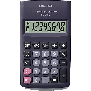 Calculadora de Bolso 8 Dígitos 4 Operações Preta