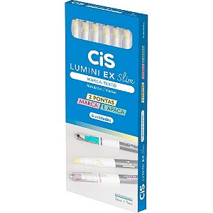 Caneta Marca Texto CIS Lumini EX SLIM Amarela