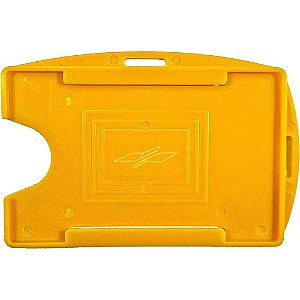 Protetor para Crachá Rígido Amarelo 54X86MM Pacote com 10