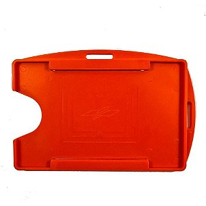 Protetor para Crachá Rígido Laranja 54X86MM - Pacote com 10 Unidades