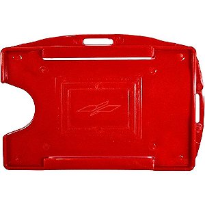 Protetor para Crachá Rígido Vermelho 54X86MM Pacote C/ 10