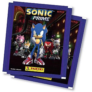 Figurinhas Sonic Prime (netflix) - Pacote com 20 (5 Figurinhas por Pacote)