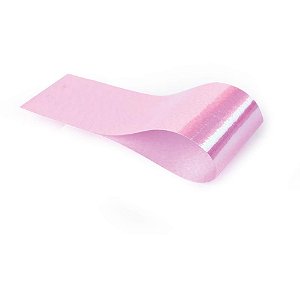 Fita Poli Lisa Plástica Nacarado Rosa 18MM X 25M - Pacote com 4 Rolos