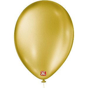 Balão Cintilante N.090 Dourado - Pacote com 25 Unidades
