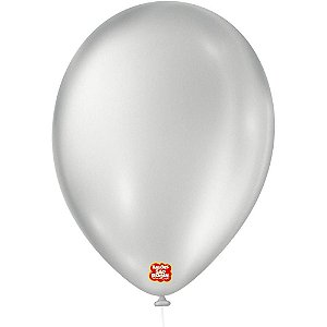 Balão Cintilante Nº 90 Prata Pacote com 25 São Roque