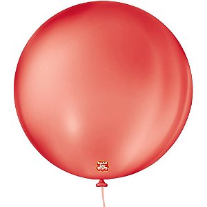Balão Redondo N.05 Vermelho Quente Pacote com 50