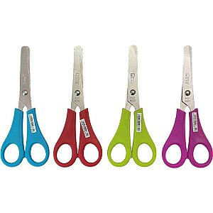 Tesoura Escolar G-0120 Cores Sortidas 13CM Caixa com 20 Unidades