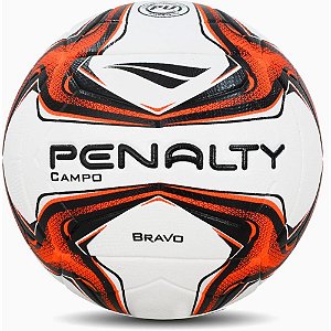 Bola de Futebol de Campo Bravo XXIV BRANCA-LARANJA-PRETA