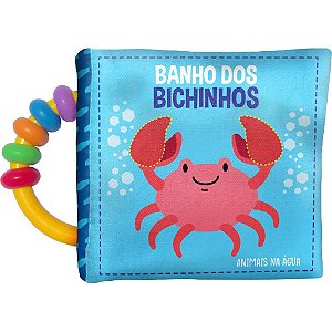 Livro para Banho Banho dos Bichinhos com Chocalho