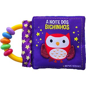 Livro para Banho Noite dos Bichinhos com Chocalho