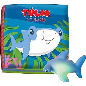 Livro para Banho Tulio o Tubarão com LUZ