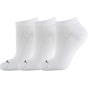Meia Esportiva Cano Baixo 39-44 Branca - Pacote com 3