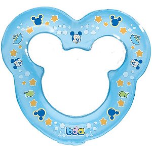 Mordedor Infantil Mickey Contorno com água Azul