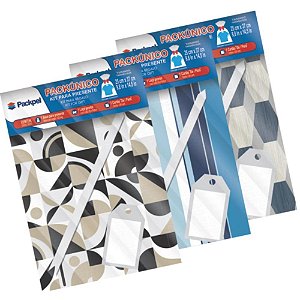 Saco Metalizado 45X60CM Masculino Saco + Laço + TAG (S)
