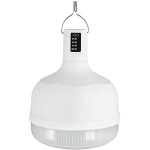 Lâmpada LED Recarregável 38W com Bateria 4000MAH e Função Emergência