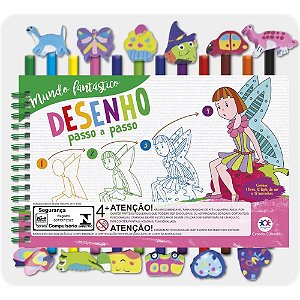 Livro Brinquedo Ilustrado KIT Divertido Mundo Fantastico