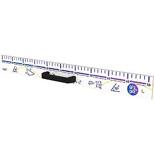 Régua de Madeira Neo MDF UV 50CM - Stalo (pacote com 04)