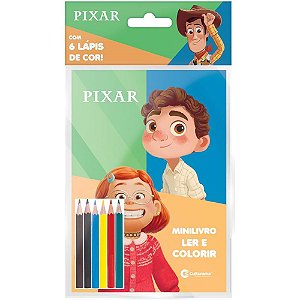 Livro Infantil para Colorir Pixar 23X12CM 32 Páginas com Lápis