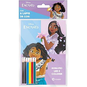 Livro Infantil de Colorir Encanto 23X12CM com Lápis - 32 Páginas