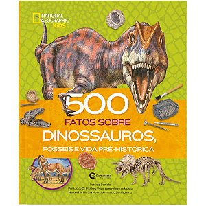 Livro de Ensino - 500 Fatos Dinossauros 28X23 CM - 48 Páginas