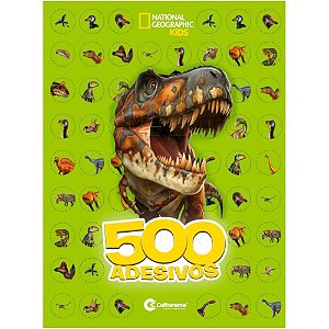Livro com Adesivos Dinossauros - 40 Páginas com 500 Adesivos