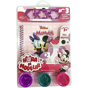 Livro Brinquedo Ilustrado Hora de Modelar Minnie com Massinha