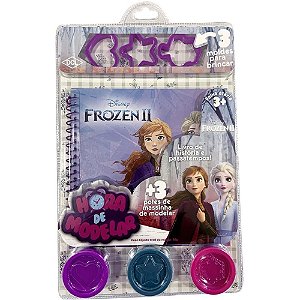 Livro Brinquedo Ilustrado Hora de Modelar Frozen com Massinha