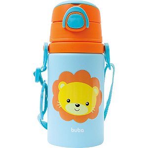 Garrafa de Alumínio Animal FUN Leão 450ML. Fliptop