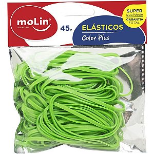 Elástico Colorido Verde 45G.