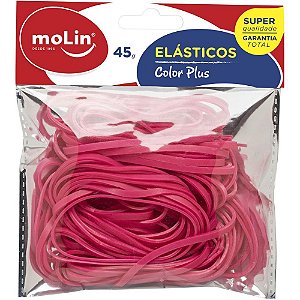 Elástico Colorido Rosa 45G.