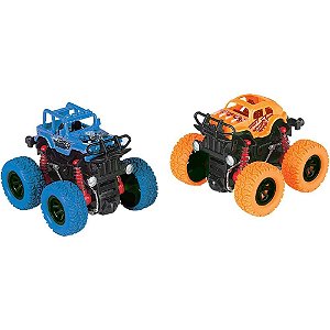 Carrinho a Fricção Monster TRUCK - Pacote com 2 Unidades