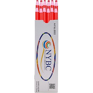 Caneta para Tecido Lápis Marcador Vermelho 145 - Caixa com 12 Unidades