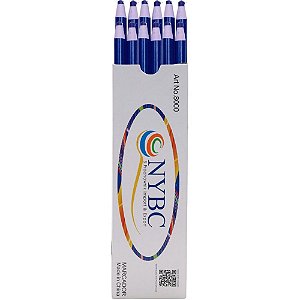 Caneta para Tecido Lápis Marcador Azul 207 - Caixa com 12 Unidades
