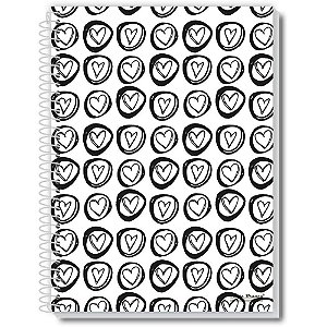 Caderno 10X1 Capa Dura Loop 160 Folhas - Pacote com 5 Unidades