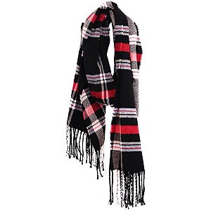 Cachecol Xadrez Poliéster
