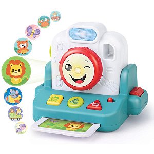 Brinquedo Educativo para Bebê - Bebê Musical Câmera com Som e Imagem