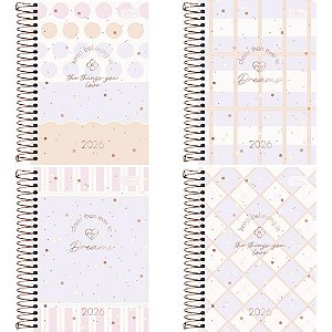 Agenda 2025 Soho Capa Dura Espiral 176 Folhas 129X187 MM Pacote com 5