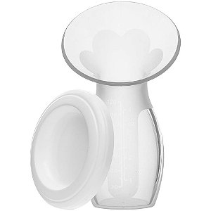 Coletor de Leite Materno de Silicone com Tampa Protetora