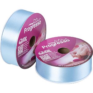 Fita de Cetim 38MM X 50M Azul Bebê 212 - Fitas Progresso