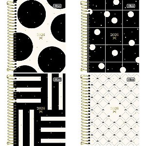 Agenda 2025 WEST Village Capa Dura Especial 176 Folhas 129X187MM Pacote com 05